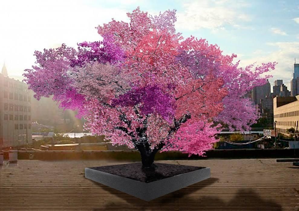 Arborele Frankenstein cu 40 de feluri de fructe