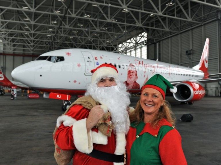 Unul dintre avioanele lui Mos Craciun apartine Air Berlin (FOTO, VIDEO)