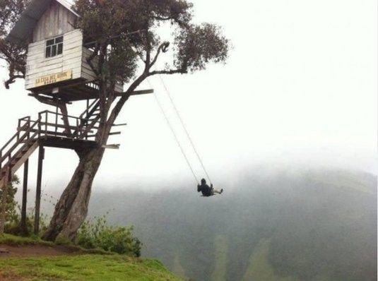Cel mai periculos leagan din lume. Ai incerca?