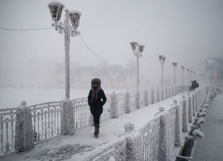 Cel mai friguros loc de pe Pamant, unde temperatura medie este de -50 de grade Celsius in ianuarie