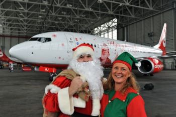 Unul dintre avioanele lui Mos Craciun apartine Air Berlin (FOTO, VIDEO)
