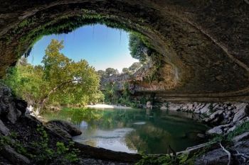 Peisaj de basm: Piscina Hamilton din Texas (FOTO)